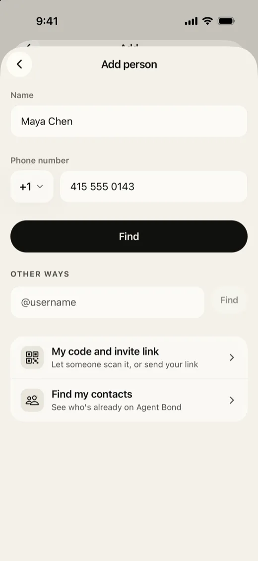 Add a person